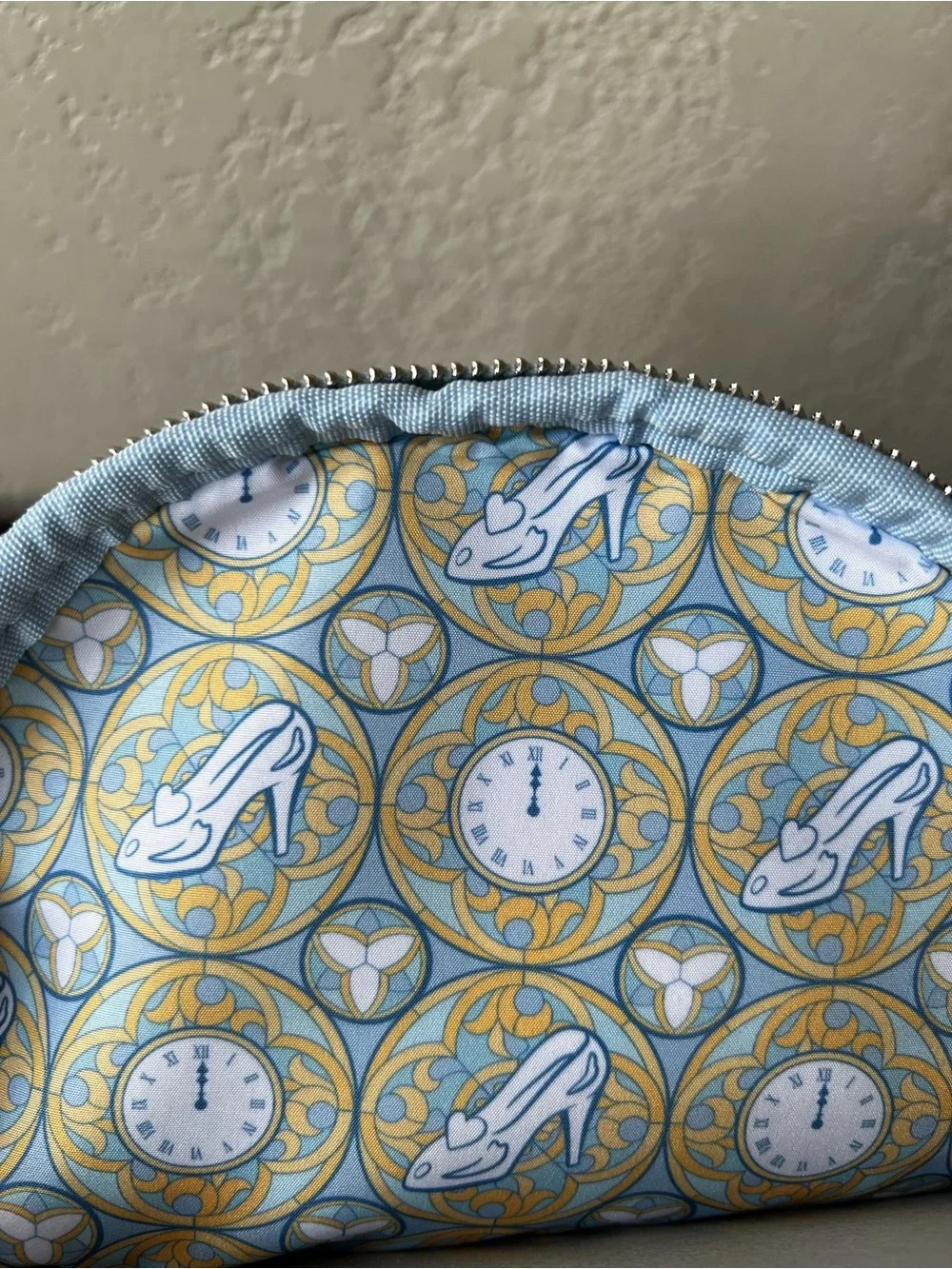 NWT Loungefly Disney Cinderella Velvet Stained Glass Portrait Mini Backpack